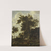 Forest landscape with a woodsman&#039;s shed by Roelant Roghman