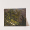 Forest Landscape with Waterfall by Isaak Fürstenberger