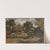 Forest road with buildings in Pełcznica (1850-1881) by Adolf Dressler