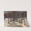 Forest stream in winter by Teodor Ziomek