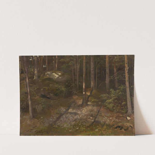Forest Study (1871) by Adolph Tidemand