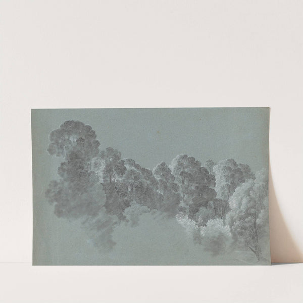 Forest Treetops Struck by Light (c. 1800) by Heinrich Rieter