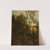 Forêt avec rochers by Jacques-Raymond Brascassat