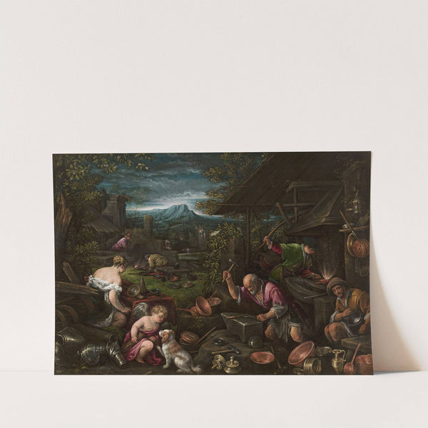 Forge of Vulcan by Francesco Bassano the Younger