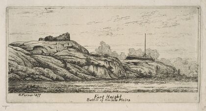 Fort Haight; Battle of Harlem Plains, from ‘Scenes of Old New York’ (1870)