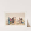 Fort of Kelat-e-Giljee, a chieftain & female of the Giljee tribe & Huzzareh peasants (1843) by James Atkinson