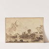 Fortified Bridge against Distant Mountains by Pietro Giacomo Palmieri
