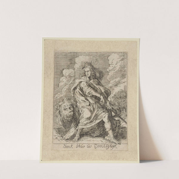 Forza alla giustizia sottoposta by Johann Wilhelm Baur