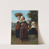 Fouesnant Girls Returning From The Market (1869) by William Bouguereau