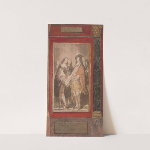 Founding of the Academy in Antwerp by David Teniers II by Nicaise De Keyser