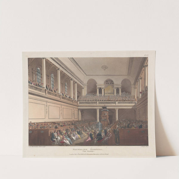 Foundling Hospital, The Chapel (1808) by Thomas Rowlandson