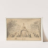 Fountain with a Rock Arch in a Park by Israel Silvestre
