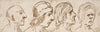 Four Caricatured Heads (1612–66)