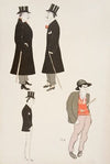 Four caricatures of men (1904)
