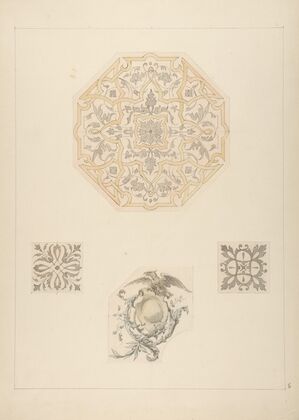 Four designs for decorative motifs