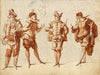 Four Figures in Theatrical Costume