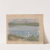 Four Geese By a Pond (19th century) by Alfred Sisley