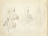 Four half length studies of men wearing hats