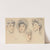 Four head studies of a lady, traditionally identified as Mrs Gertrude Vanderbilt Whitney by Paul César Helleu