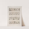 Four horizontal designs of vegetal shapes and cherubs by André-Charles Boulle