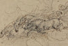 Four horses galloping: a mythological study, possibly for Phaeton’s Chariot