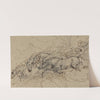 Four horses galloping: a mythological study, possibly for Phaeton&#039;s Chariot by Sawrey Gilpin