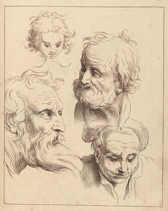 Four Male Heads