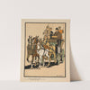 Four men riding on top of a carriage being drawn by four horses by Edward Penfield