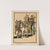 Four men riding on top of a carriage being drawn by four horses by Edward Penfield