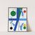 Four spaces with blue broken cross (2017) by Myriam Thyes