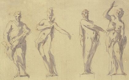 Four statues