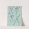 Four Studies of Dancing Figures by Henri Gaudier-Brzeska