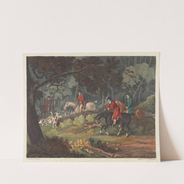 Fox-hunting; Breaking Cover (1813) by Henry Thomas Alken