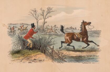 Fox-Hunting Sketches; No. 5. Whistle and I’ll come to ye, my lad!