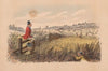 Fox-Hunting Sketches; No. 7. ‘The very best run of the season’ – and Tommy Dumphty has a capital view of it
