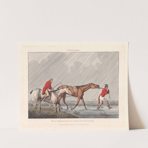 [Fox-hunting] Some Do and Some Don’t: It is All a Notion. Getting Home (1820) by Henry Thomas Alken