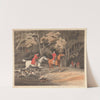 Fox-hunting; Throwing Off (1813) by Henry Thomas Alken