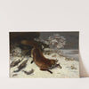 Fox in the Snow (1860) by Gustave Courbet