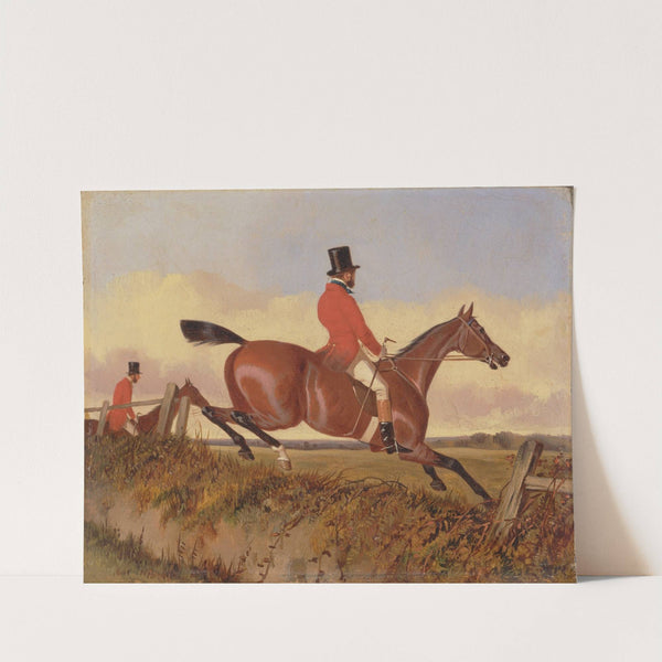 Foxhunting- Clearing a Bank by John Dalby