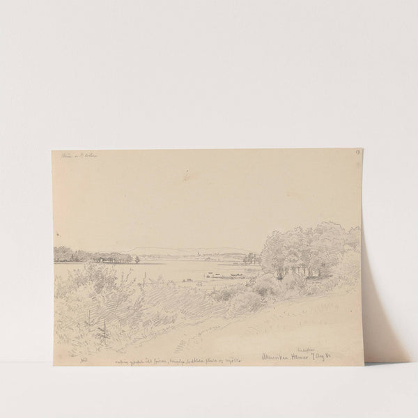 Fra Åkersvika ved Hamar by Hans Gude