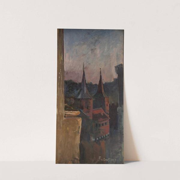 Fragment Barbakanu (1909) by Julian Falat