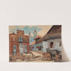 Fragment miasteczka by Władysław Skoczylas