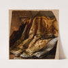 Fragment of the Cover of Quinn’s Bed. Study to the Painting ‘The Death of Barbara Radziwiłł’ (before 1860) by Józef Simmler