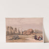 Fragment of the Great Colossi at the Memnonium, Thebes. (1846-1849) by David Roberts