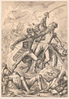 France. The Siege of Toulon 1793 Die belagerung von Toulon. (1863)