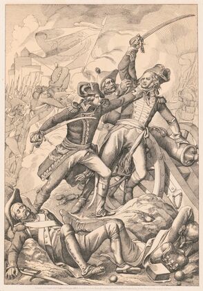 France. The Siege of Toulon 1793 Die belagerung von Toulon. (1863)