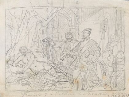 Francis I of France Visiting Benvenuto Cellini’s Studio