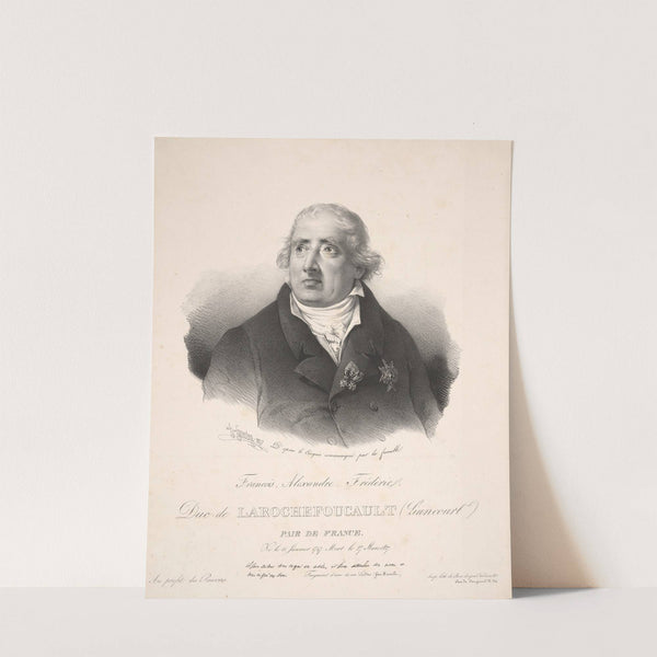 Francois, Alexandre, Frederic, Duc de Larochefoucault (Liancourt), Peer of France (1827) by Henri Grévedon