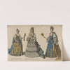 Francoise Marie de Bourbon, duchesse d&#039;Orleans. 1702. Edwige Sophie princesse de Suede, duchesse de Holstein-Gottorp. 1700 by Raphaël Jacquemin