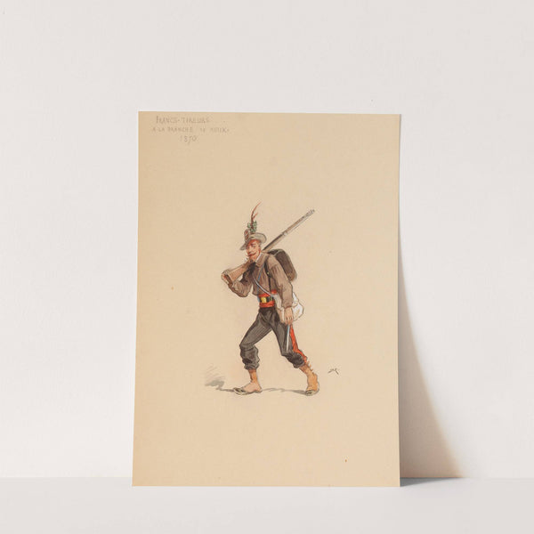 Francs-tireurs à la branche de houx, 1870 by Draner